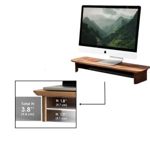 Monitorerhöhung MH28 Bildschirmaufsatz für 21 - 27'' Schreibtischaufsatz holz