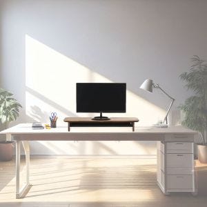Monitorerhöhung MH28 Bildschirmaufsatz für 21 - 27'' Schreibtischaufsatz holz DPL1