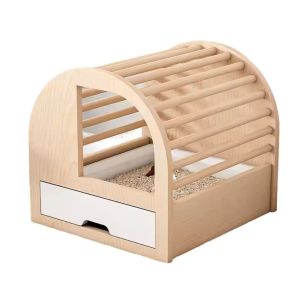 Katzenklo KS31 Katzentoilette Katzenstreu-Behälter modern holz