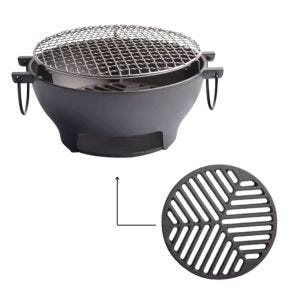 Grill aus Gusseisen GG15 Feuerschale mit Grillrost BBQ