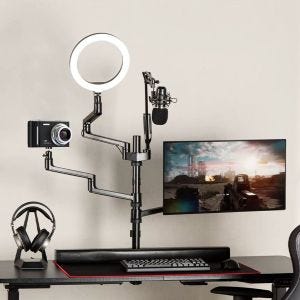 4-in 1 Schreibtischhalterung SH23 verstellbar Live Streaming Halterung DPL1