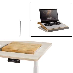 2-in-1 Laptop Stand LS28 Laptopbox mit Fächern bambus DPL1
