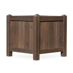 Pflanzkübel Holz dunkel 40x40cm PK03 Blumenkübel Outdoor