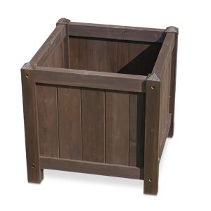 Pflanzkübel Holz dunkel 40x40cm PK03 Blumenkübel Outdoor DPL2