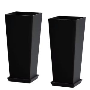 Pflanzkübel 2 Stück Divit BT8 Blumentopf Set Pflanzgefäß 25,5cm x 61cm