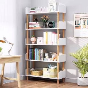 Bücherregal Divit BR6 offenes Bücherregal weiß 140cm DPL3