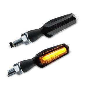 LED-indikatorer egnet for KTM 500 / 450 EXC / EXC-F med E-merke Lumitecs TX15 tonet svart