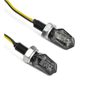 LED-indikatorer egnet for KTM 500 / 450 EXC / EXC-F med E-merke Lumitecs TX19 tonet svart