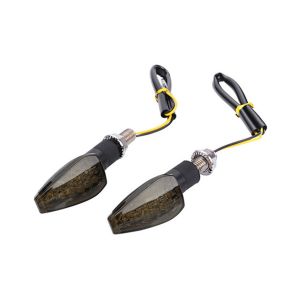 LED-blink motorsykkel Lumitecs RP12 E-merke 2 stk tonet sort