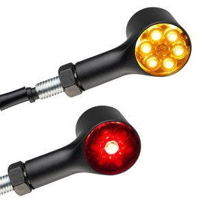 3 i 1 LED blinklys motorsykkel med baklys og bremselys Lumitecs BP1 med E-merke