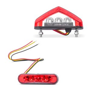 LED-baklykt egnet for Honda Transalp XL 650 V Lumitecs TX44 rød