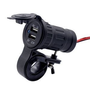 12V USB-kontakt egnet for chopper / tilpasset sykkel Lumitecs US21 CB306