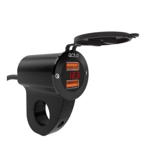 12V USB-kontakt egnet for Royal Enfield Interceptor 650 Lumitecs US33