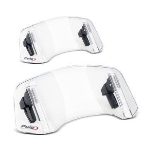 2 x frontrute spoiler feste clip-on Puig økonomi sett 20764W feste spoiler klar