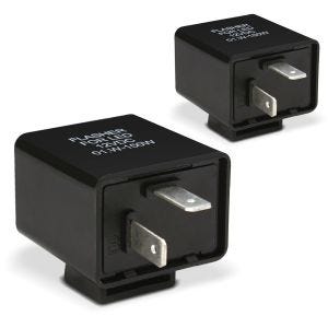 2x 12V motorsykkel blinklys relé 2 L-PIN Lumitecs indikator sender LED lastuavhengig sparesett