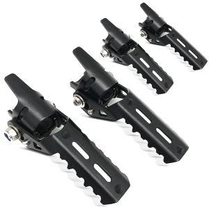 2x crash bar fotstøtter 22-25mm egnet for Motoguard HF3 svart sparesett