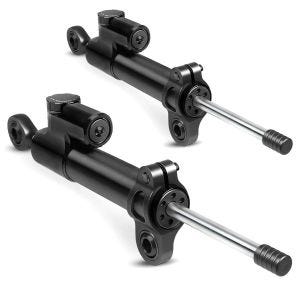 2x styredemper motorsykkel Zaddox LD1 stabilisator universal sort sparesett