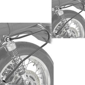 2x salveskeholder egnet for Triumph Bonneville T120 / T100 16-24 spacer Craftride AH1 svart økonomisett