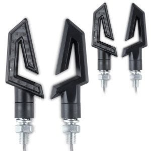 2x LED-indikatorer motorsykkel Lumitecs KP36 E-merke 2 deler front-bak sparesett
