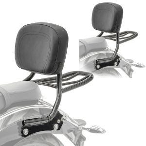 2x avtagbar sissy bar egnet for BMW R 18 / Classic 20-24 med bagasjehylle ryggstøtte Craftride QL2 økonomisett