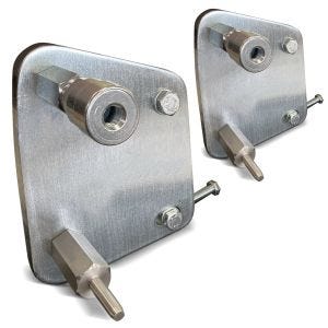 2x adapterplate for ConStands Power Evo egnet for Yamaha MT-09 21-24 økonomisett