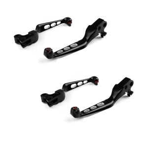 2x bremsespak og clutchspaksett Edge Cut egnet for Harley Davidson Dyna Sportster Softail Touring 96- svart økonomisett