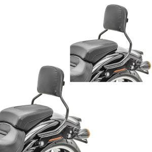 2x sissy bar egnet for Harley Davidson Breakout / 114 18-24 Removable Craftride R1 svart sparesett