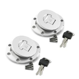 2x egnet for Honda II motorsykkel OEM tanklokk med nøkkel Tourtecs tanklokk økonomisett