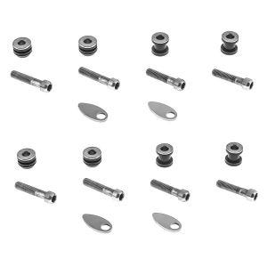 2x dokkingsett egnet for Harley Davidson Dyna Fat Bob 03-17 4-punkts festesett Craftride økonomisett