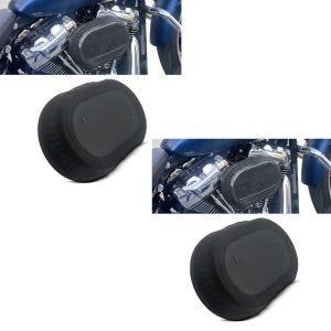 2x luftfilter regntrekk egnet for Harley Davidson Softail modeller 18-24 regntrekk Craftride økonomisett