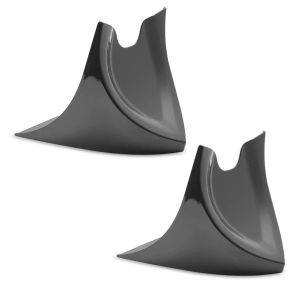 2x frontspoiler egnet for Harley Davidson Sportster 04-20 motorspoiler Craftride CP6 svart sparesett
