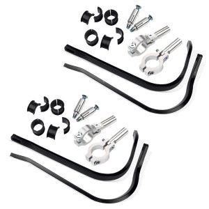2x håndbeskyttere Enduro XDure HP19 motocross håndbeskyttere universal svart sparesett