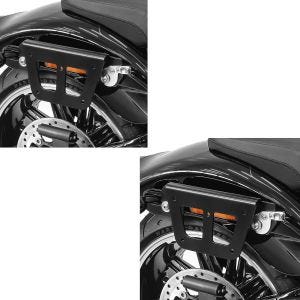2x salveskeholder egnet for Harley Davidson Dyna 91-17 koffertstativ flyttbar Craftride QL høyre sparesett