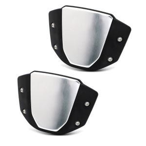 2 x frontrute i aluminium egnet for Honda CB 650 R 19-24 frontrute Airad økonomisett CW14 svart