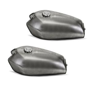 2x Cafe Racer Tank VT1 egnet for Vintage Scrambler Retro motorsykkelkonverteringer umalt Craftride sparesett
