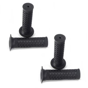 2x styrehåndtak Craftride LG30 vintage motorsykkelhåndtak 22 mm egnet for tilpassede sykler og kaféracere svart sparesett