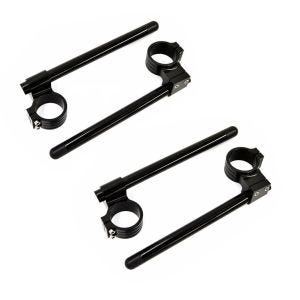 2x clip-on styre 22mm clip-on 43mm med 30mm øke styre Zaddox aluminium i svart sparesett