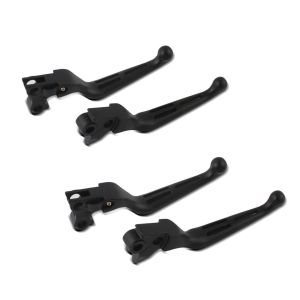 2x bremsespak og clutchspaksett Stripe egnet for Harley Davidson Dyna Sportster Softail Touring 96- svart Craftride økonomisett