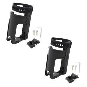 2x motorsykkel crash bar styreflaskeholder egnet for drikkeflasker, høyttalere og musikkboks Tourtecs sparesett