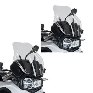 2 x turskjerm egnet for BMW F750GS 18-23 / F850GS 18-23 klar frontrute Puig økonomisett 3768W