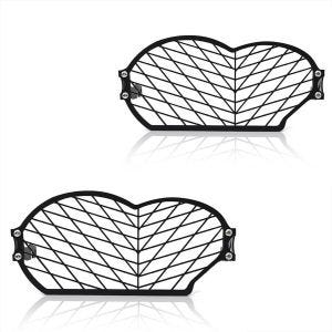 2x frontlysgitter frontlykt egnet for BMW R 1200 GS 04-12 Motoguard SG2 lampebeskyttelsesgitter sparesett