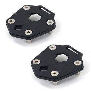 2x sidestativ fotforlengelse egnet for Royal Enfield Himalayan 17-24 sidestativ platestøtteforlengelse Motoguard FV10 økonomisett