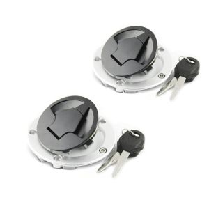 2x egnet for Kawasaki II motorsykkel OEM tanklokk med nøkkel Tourtecs tanklokk økonomisett