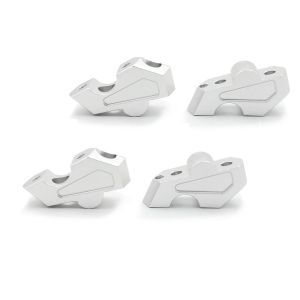 2x styrerør 23mm egnet for BMW F 750 GS 18-23 Tourtecs sølv sparesett