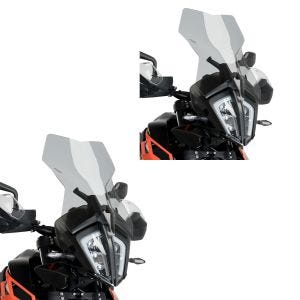 x turskjerm egnet for KTM 790 Adventure / R 19-21 røykgrå frontrute Puig økonomisett 3587H