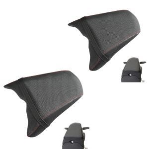 2x stolpestol egnet for Honda CB 1000 R 18-24 passasjersete svart økonomisett