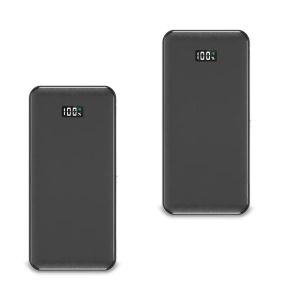 2x powerbank 10000mah Lumitecs PV1-lader med Quick Charge USB C-sparesett