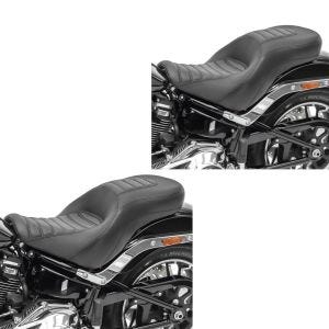 2x sete egnet for Harley Davidson Softail-modeller 18-24 Craftride TR2 komfort dobbeltsete økonomisett