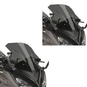 2 x racingskjerm egnet for Kawasaki NINJA 1000 SX 20-24 mørktonet kåpeskjerm Puig økonomisett 20471F