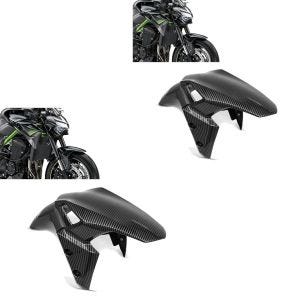 2x frontskjerm egnet for Kawasaki Z 900 17-24 frontskjerm Zaddox sparesett i karbonlook